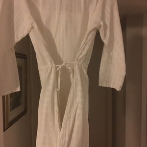 NWT Gap white drawstring dress.